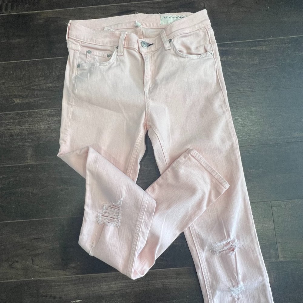 Rag & Bone Distressed Skinny Jeans (Size 26)